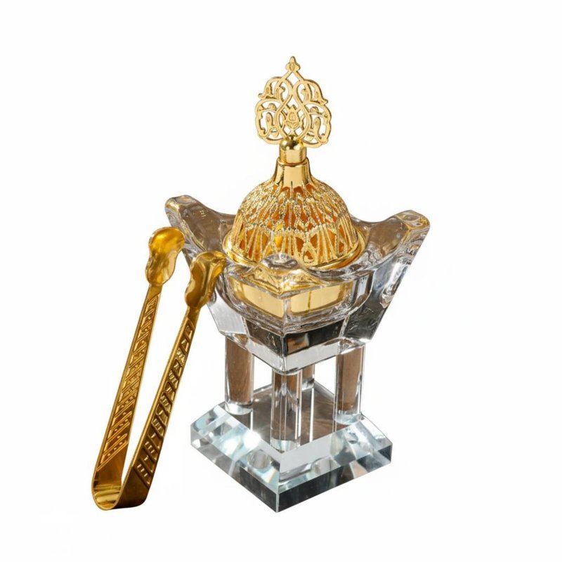 Middle Eastern Crystal Burner, Geometric Decor, Creative Home Gift, Living Room, Candle Heated