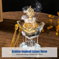 Middle Eastern Crystal Burner, Geometric Decor, Creative Home Gift, Living Room, Candle Heated