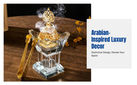 Middle Eastern Crystal Burner, Geometric Decor, Creative Home Gift, Living Room, Candle Heated