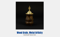 European Wooden Incense Burner, Mini Hollow Handheld Holder, Retro Arabic Style Decor