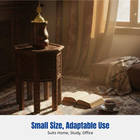 European Wooden Incense Burner, Mini Hollow Handheld Holder, Retro Arabic Style Decor