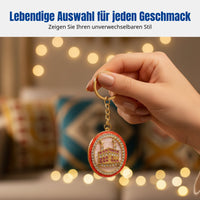 Crystal Keychain, Mosque Design, Event Gift, Bag Decoration