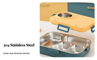 Stainless Steel Insulated Lunch Box, Leakproof Bento, Portable Food Container
