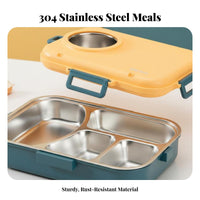 Stainless Steel Insulated Lunch Box, Leakproof Bento, Portable Food Container