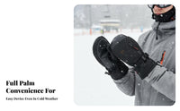 Ski Gloves, Waterproof Windproof Winter, Unisex Outdoor Sports, Touchscreen Compatible