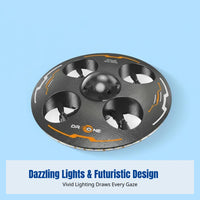 Hovering Disc Induction Flying Toy, 4-Axis Drone, 360° Stunt, Smart Height Hold for Boys