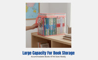 Foldable Storage Box, Book Organizer, Moisture-Resistant, Portable for Students