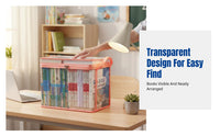 Foldable Storage Box, Book Organizer, Moisture-Resistant, Portable for Students