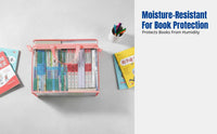Foldable Storage Box, Book Organizer, Moisture-Resistant, Portable for Students