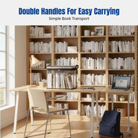 Foldable Storage Box, Book Organizer, Moisture-Resistant, Portable for Students