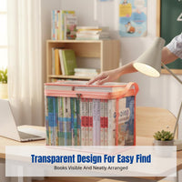 Foldable Storage Box, Book Organizer, Moisture-Resistant, Portable for Students