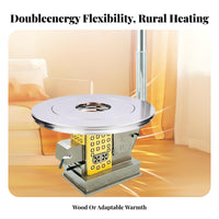 Heating Stove, Rural Winter, New Thickened Smokeless Wood Integrated Fireplace, Five-Stage burning, Circulating Heating