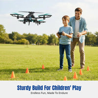 Remote Control Helicopter V35, Altitude Hold, Obstacle Avoidance, Durable, Kids RC Toy