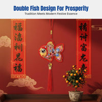 Year Fortunate Charm Colorful Chinese New Year Tassel Ornament Decoration for Office, Car
