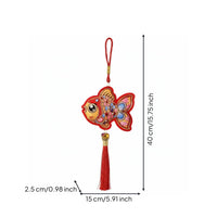 Year Fortunate Charm Colorful Chinese New Year Tassel Ornament Decoration for Office, Car