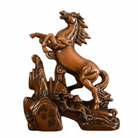Success Horse Figurine, Resin Craft, Office Decor, Living Room Decoration, Fortune Horse, Hand-Painted Chinese Design