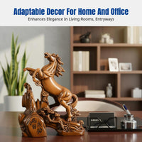Success Horse Figurine, Resin Craft, Office Decor, Living Room Decoration, Fortune Horse, Hand-Painted Chinese Design
