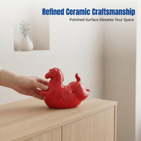 Creative Chinese Ceramic Tang Horse, Zodiac Animal Decor, Lucky Home Ornament, Colorful Desktop Decoration, Gift Idea