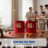 New Year Mini Blessing Container, Decorative Flower Pot, Festive Table Accent, Random Design