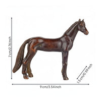 Bronze Alloy Horse Figurine, Desktop Decor, Vintage Craft, Success Symbol