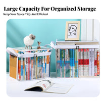 Storage Box, Foldable Book Organizer, Moisture-Resistant, Portable, Student