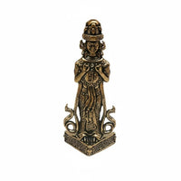 Brass Zaki Lhamo Buddhist Statue, Tibetan Deity, Home Art Decor