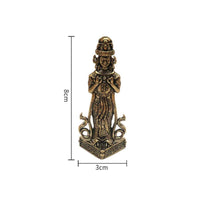 Brass Zaki Lhamo Buddhist Statue, Tibetan Deity, Home Art Decor