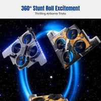 Foam RC Airplane, Stunt Plane, LED Lights, Impact-Resistant, 4-Axis Aircraft for Kids