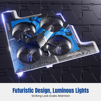 Foam RC Airplane, Stunt Plane, LED Lights, Impact-Resistant, 4-Axis Aircraft for Kids