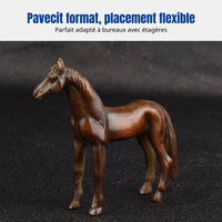 Bronze Alloy Horse Figurine, Desktop Decor, Vintage Craft, Success Symbol