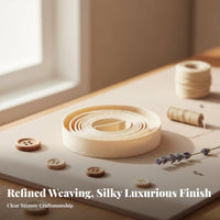Handmade Herringbone Tape, Cream, Clothing, DIY, Border Trim