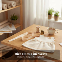 Handmade Herringbone Tape, Cream, Clothing, DIY, Border Trim