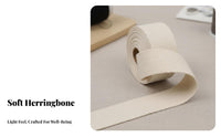 Handmade Herringbone Tape, Cream, Clothing, DIY, Border Trim