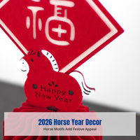 2026 Horse Zodiac Fabric Decoration, Chinese New Year Decor, Gift Idea