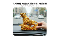 Tiger Car Ornament, Summit Tiger Zodiac Resin Dashboard Decor, Powerful Interior Accent for Men