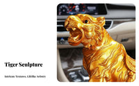 Tiger Car Ornament, Summit Tiger Zodiac Resin Dashboard Decor, Powerful Interior Accent for Men