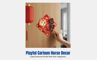 Fu Character Door Sticker, Seasonal Holiday, 2026 Horse Year, Entry Decor