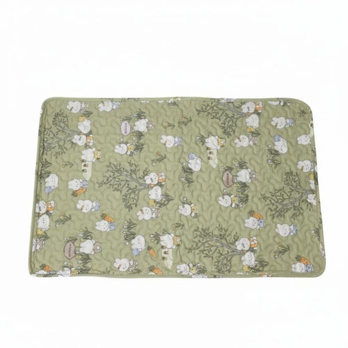 All-Season Small Animal Enclosure Base Mat, Thick Plush Pet Bed, Multi-Functional Sleeping Blanket, Random Cartoon Design, For Lop Rabbits, Guinea Pigs