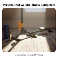 Multi-Functional Dumbbell Rowing Machine, Foldable Home Fitness Equipment, Adjustable Weight, Muscle Training, Calorie Loss