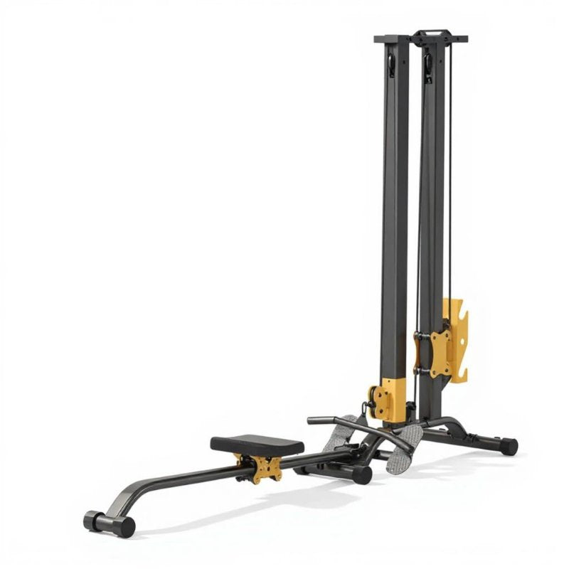 Rowing Machine, Multi-Functional Home Gym, Foldable Power Rack, Adjustable Resistance, Game Interactive, Strength Training