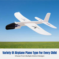 Rubber Band Electric Aircraft Model, DIY Plane, Outdoor Launcher, Science Educational Toy for Teens