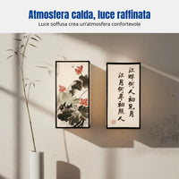 Chinese Calligraphy Lantern, Watercolor Landscape Hanging Light, Outdoor Decoration, Handheld, Random Design