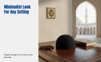 Embroidered Muslim Prayer Cap, Breathable Hui Men's Hat, relaxed adaptable Design
