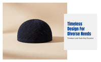Embroidered Muslim Prayer Cap, Breathable Hui Men's Hat, relaxed adaptable Design