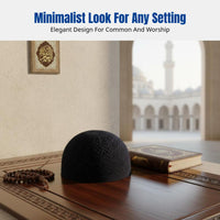 Embroidered Muslim Prayer Cap, Breathable Hui Men's Hat, relaxed adaptable Design