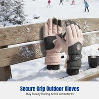 Ski Gloves, Winter Waterproof Thermal, Touchscreen, Windproof, Unisex, Outdoor Cycling Hiking