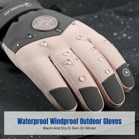 Ski Gloves, Winter Waterproof Thermal, Touchscreen, Windproof, Unisex, Outdoor Cycling Hiking
