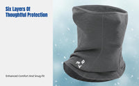 Winter Wool Face Cover, Neck Warmer, Windproof Thermal Balaclava, Unisex Cycling Skiing Gear