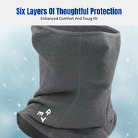 Winter Wool Face Cover, Neck Warmer, Windproof Thermal Balaclava, Unisex Cycling Skiing Gear