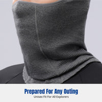 Winter Wool Face Cover, Neck Warmer, Windproof Thermal Balaclava, Unisex Cycling Skiing Gear